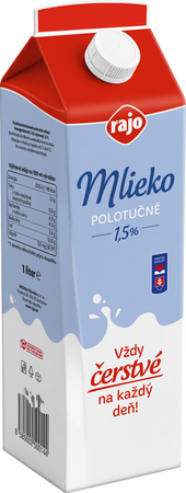 Čerstvé mlieko 1,5 %