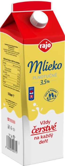 Čerstvé mlieko 3,5 %