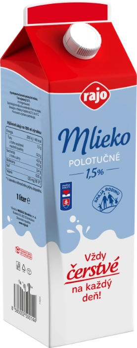 Čerstvé mlieko 1,5 %