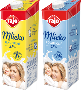 UHT mlieko 3,5 % a 1,5 %